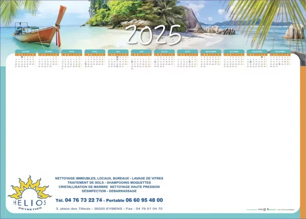 Sous-main publicitaire d'entreprise