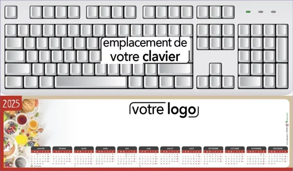 Sous-main de bureau personnalisé
