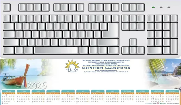 Sous-Main Clavier personnalisables Îles