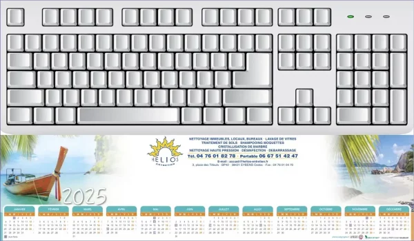 Sous-Main Clavier personnalisables Îles