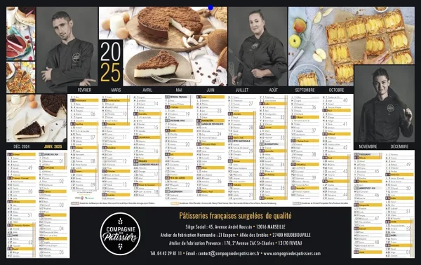 Calendrier 100% personnalisable N°30 - 13 mois sur une face