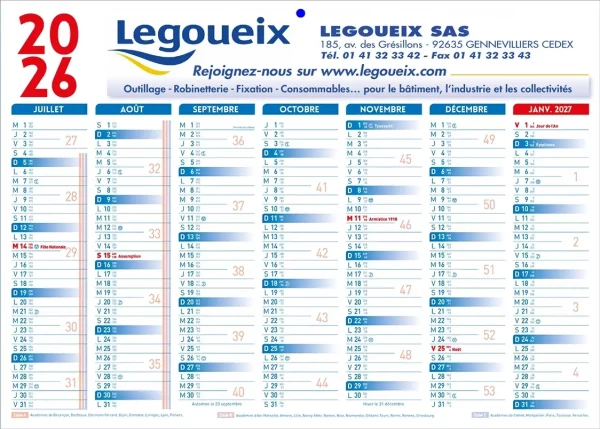 Sous-mains calendriers publicitaires personnalisés avec logo et photos