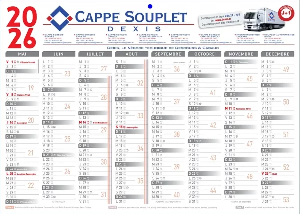 calendrier personnalisé banque avec impression de vos photos
