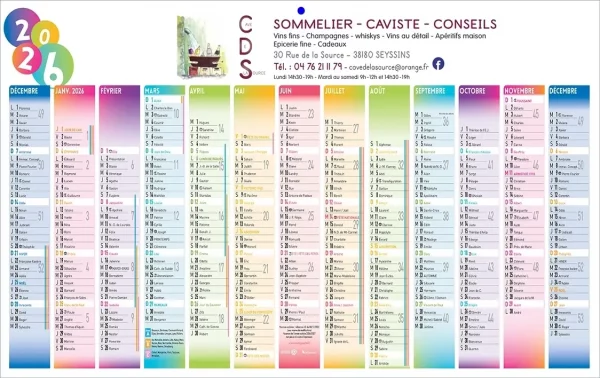 Calendrier Maxi-bancaire publicitaire Manhattan