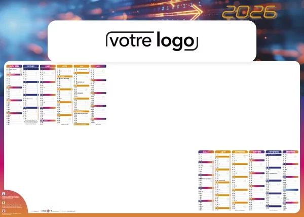 Sous-main personnalisé complètement personnalisable