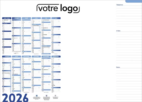Sous-main personnalisé entièrement personnalisable