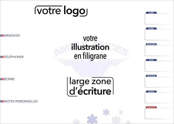 Imprimer sous-main personnalisé pour l'artisan