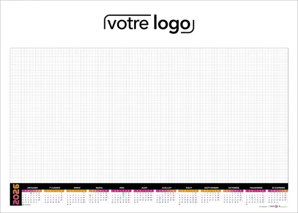 Sous-main personnalisable de bureau pour l'entreprise