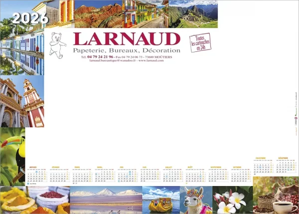 Sous-Main personnalisé bancaire 20 feuilles
