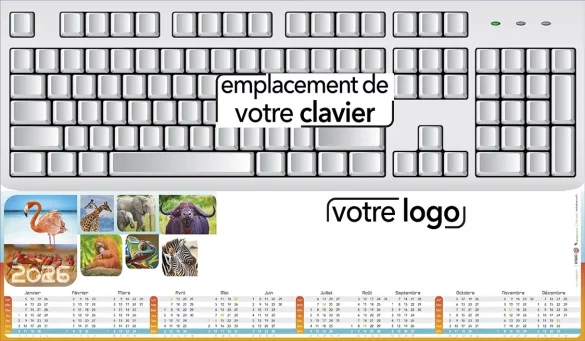 Sous-main de bureau personnalisé