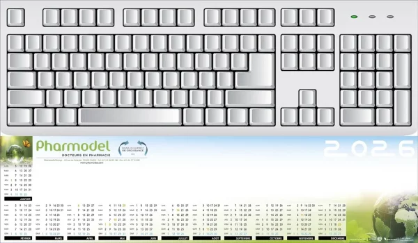 Sous-Main personnalisable Clavier