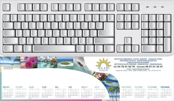 Sous-Main Clavier personnalisables Îles