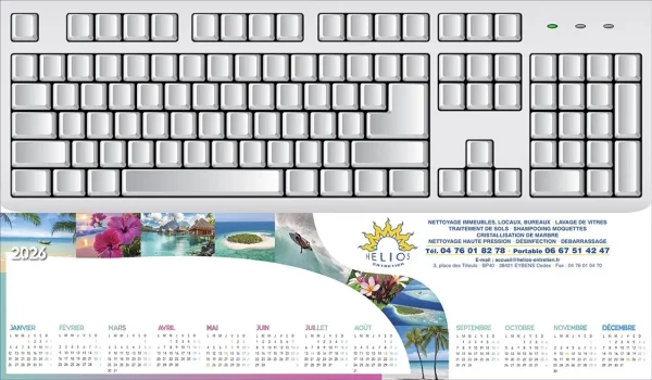 Sous-Main Clavier personnalisables Îles