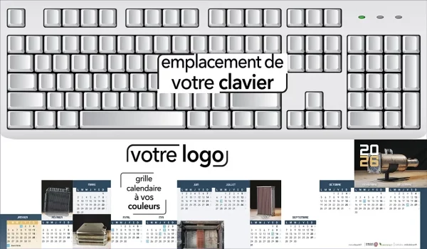 Sous-mains personnalisés clavier ordinateur