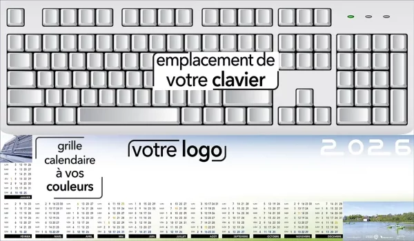 Sous-main clavier entièrement personnalisé