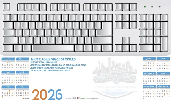 Sous-Main publicitaires Clavier entièrement personnalisable N°3