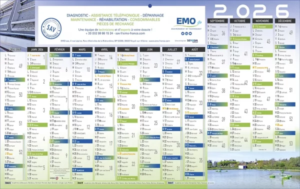 Calendrier 100% personnalisé N°25 - 13 mois sur une face