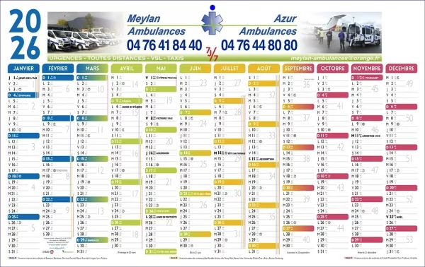 Calendrier personnalisable à 100% N°29 - 13 mois sur une face