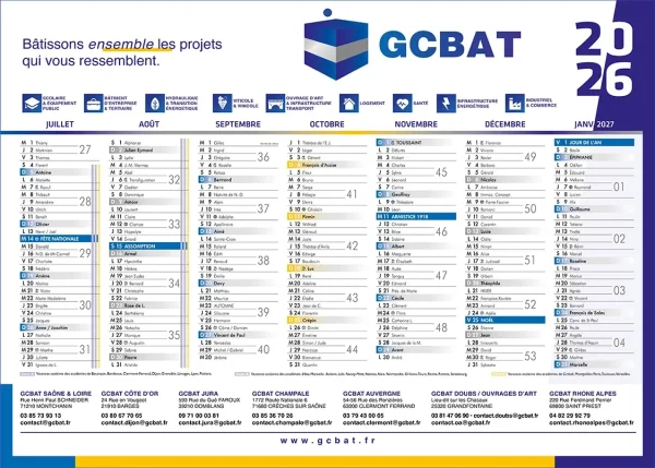 calendrier publicitaire bancaire personnalisé avec votre publicité et logos