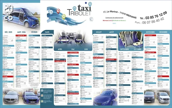 Calendriers à personnaliser à 100% N°21 – 12 mois sur une face