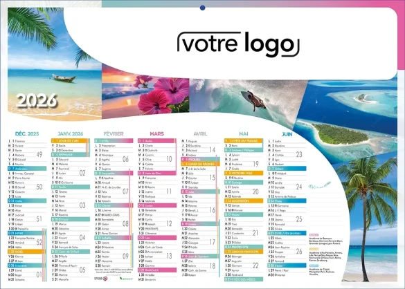 impression calendriers publicitaires personnalisés pour professionnels