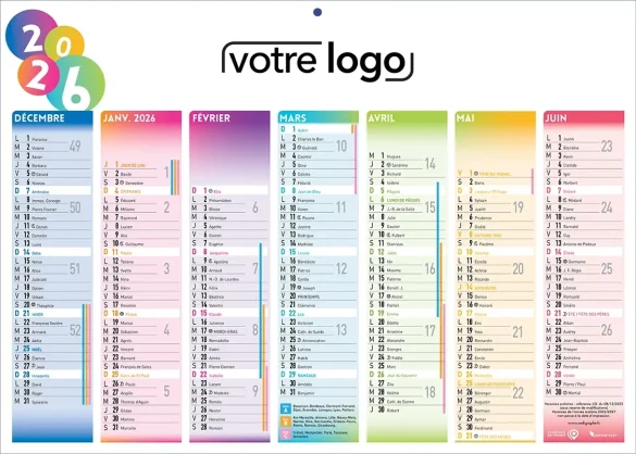 Calendrier personnalisé ambulance personnalisé pour ambulancier