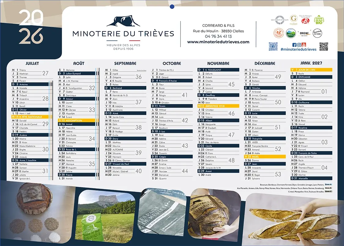 Calendrier-Personnalise-2V calendrier publicitaire 2026 2027 professionnel entreprise cartonné