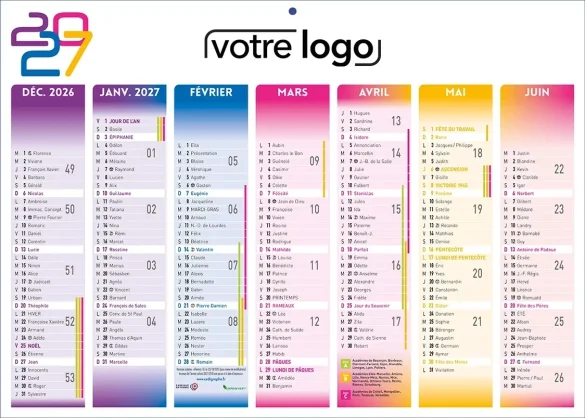 Calendrier personnalisé ambulance personnalisé pour ambulancier
