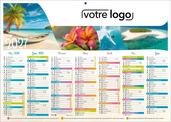 impression calendriers publicitaires personnalisés pour professionnels