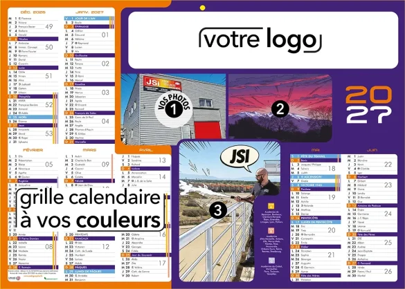 Imprimer mon logo sur un calendrier publicitaire