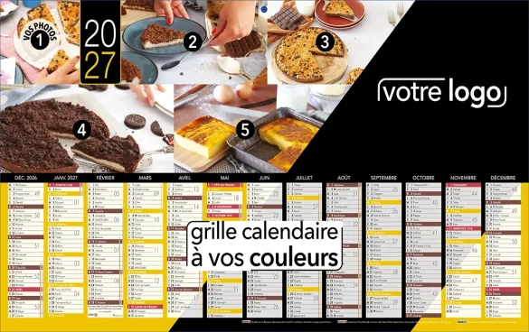 Impression calendrier professionnel publicitaire d'entreprise