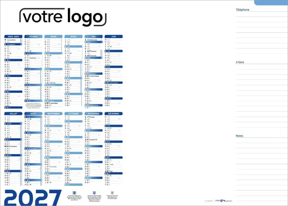 Sous-main personnalisé entièrement personnalisable