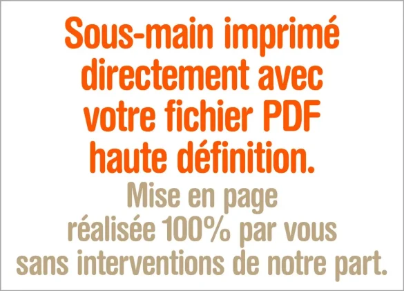Sous-main personnalisé de bureau pas cher