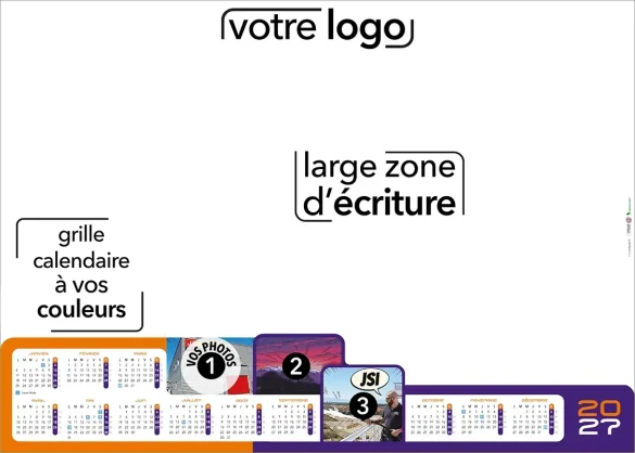personnaliser un sous main avec logo et photos pour mes clients