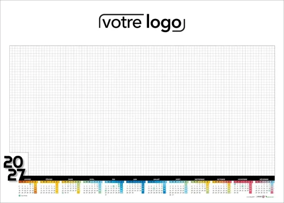 Sous-main personnalisable de bureau pour l'entreprise
