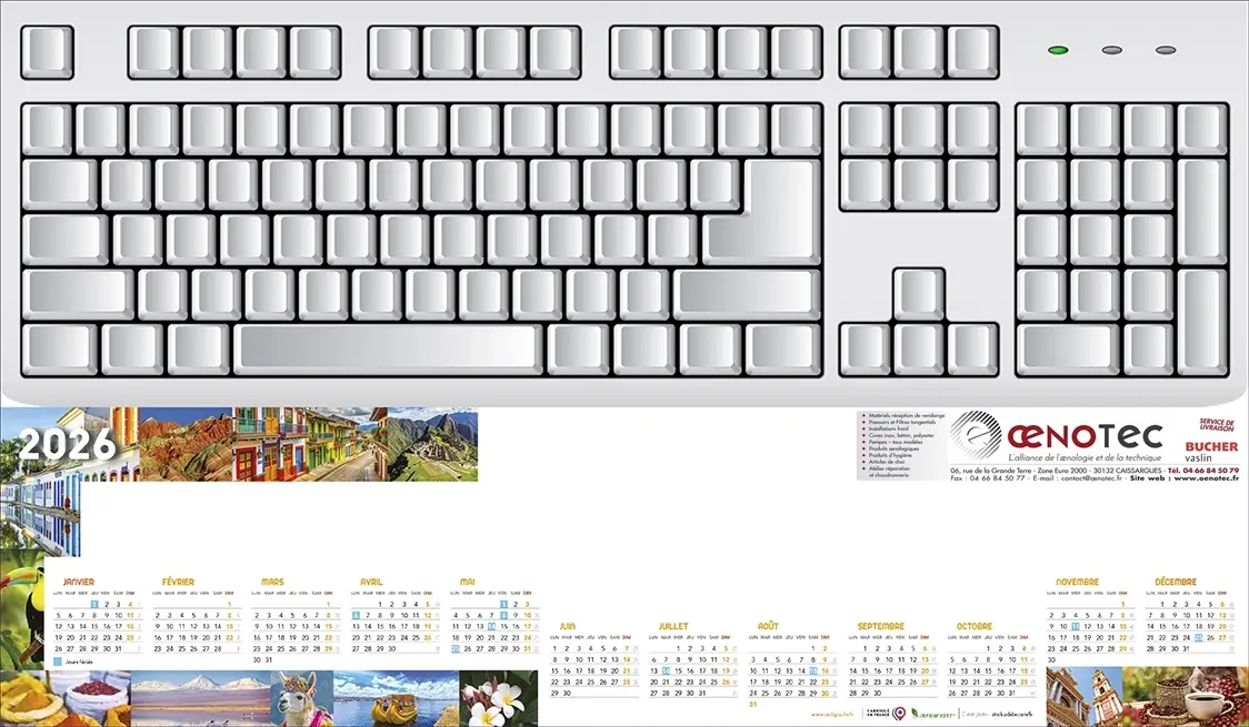 Sous-main-clavier-GraphiqueV sous-main papier pas cher
