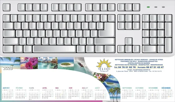 Sous-Main Clavier personnalisables Îles