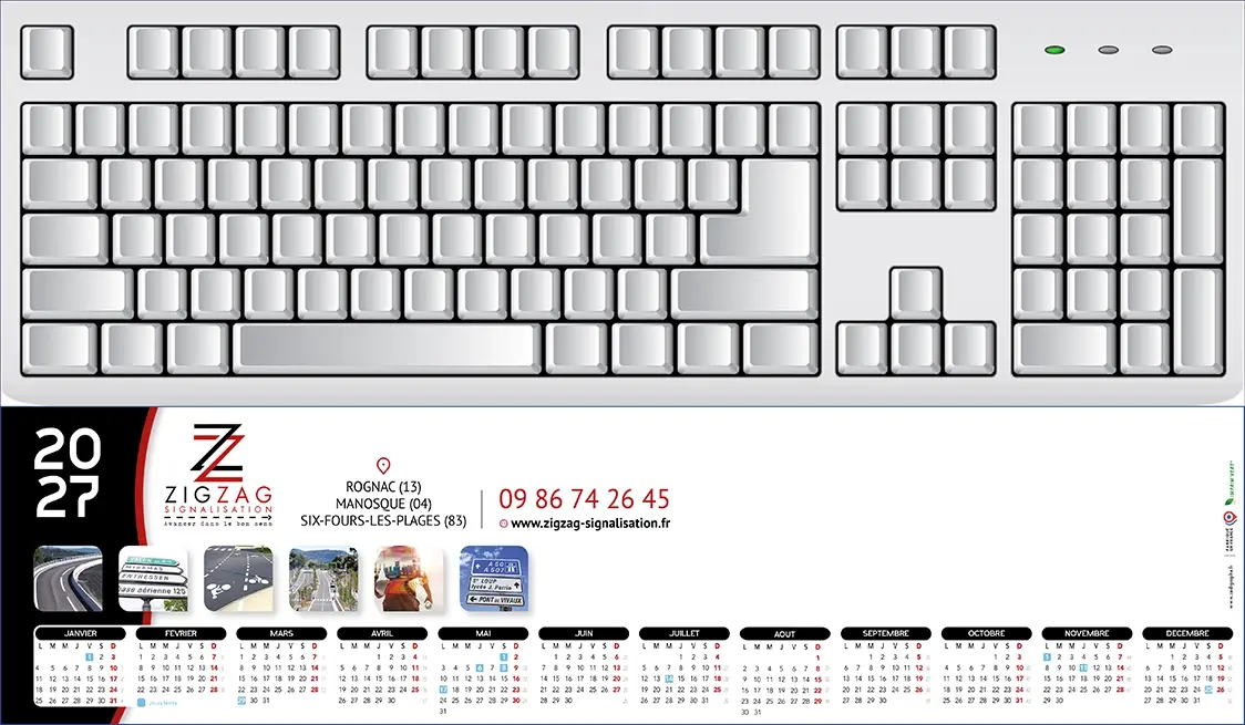 Sous-main-clavier-Personnalise-1V Sous-Mains publicitaires Clavier 100% personnalisé N°1