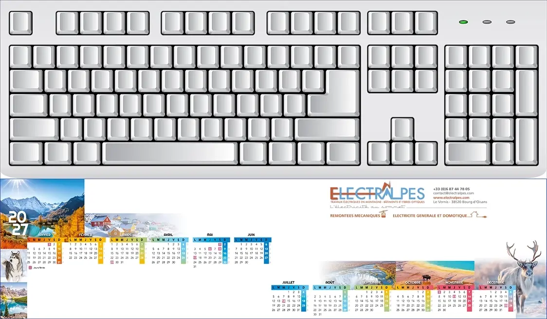 Sous-main-clavier-ZenV Sous-Main Clavier personnalisables Sérénité